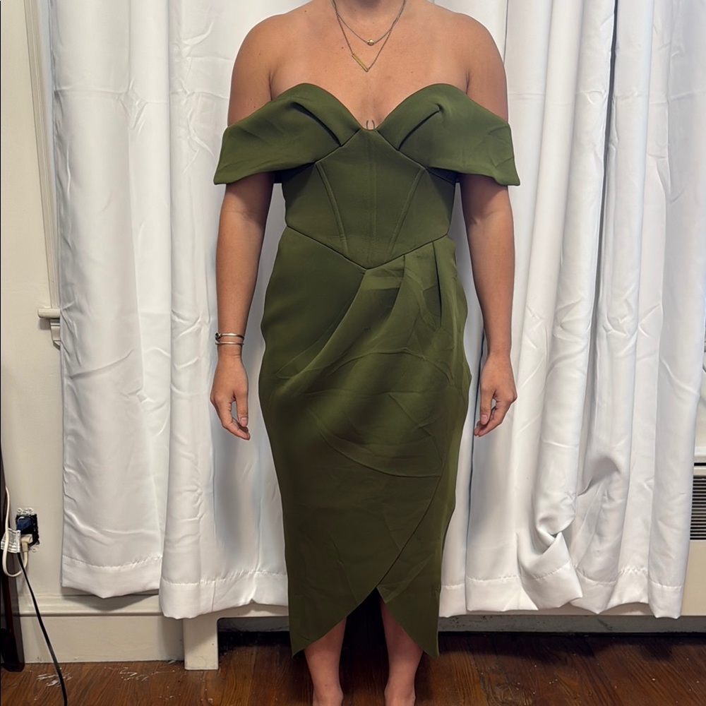 ASOS Green Strapless Bodycon Dress Cocktail